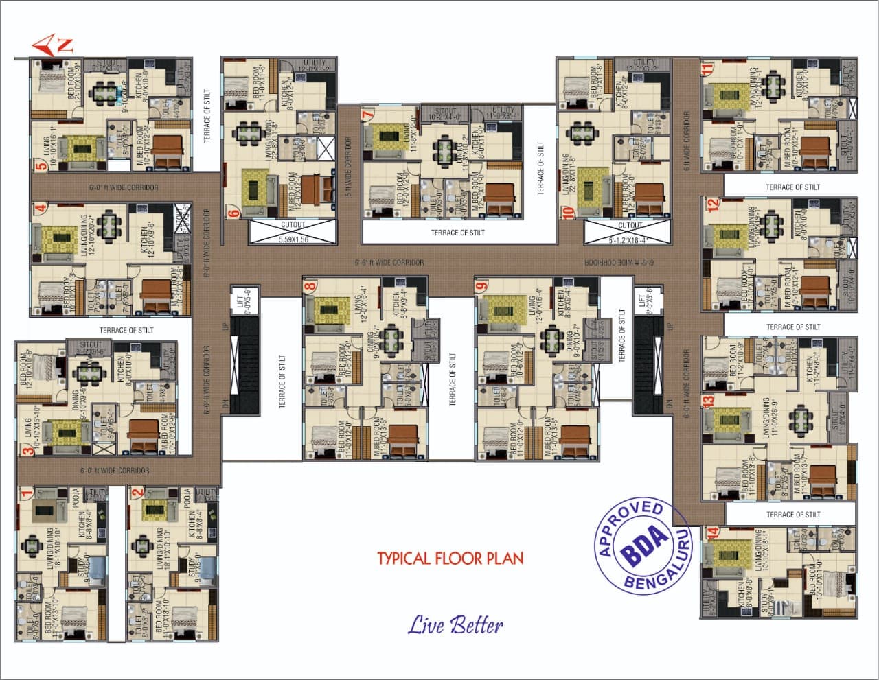 BDA Approved Master Floor Plan Layout