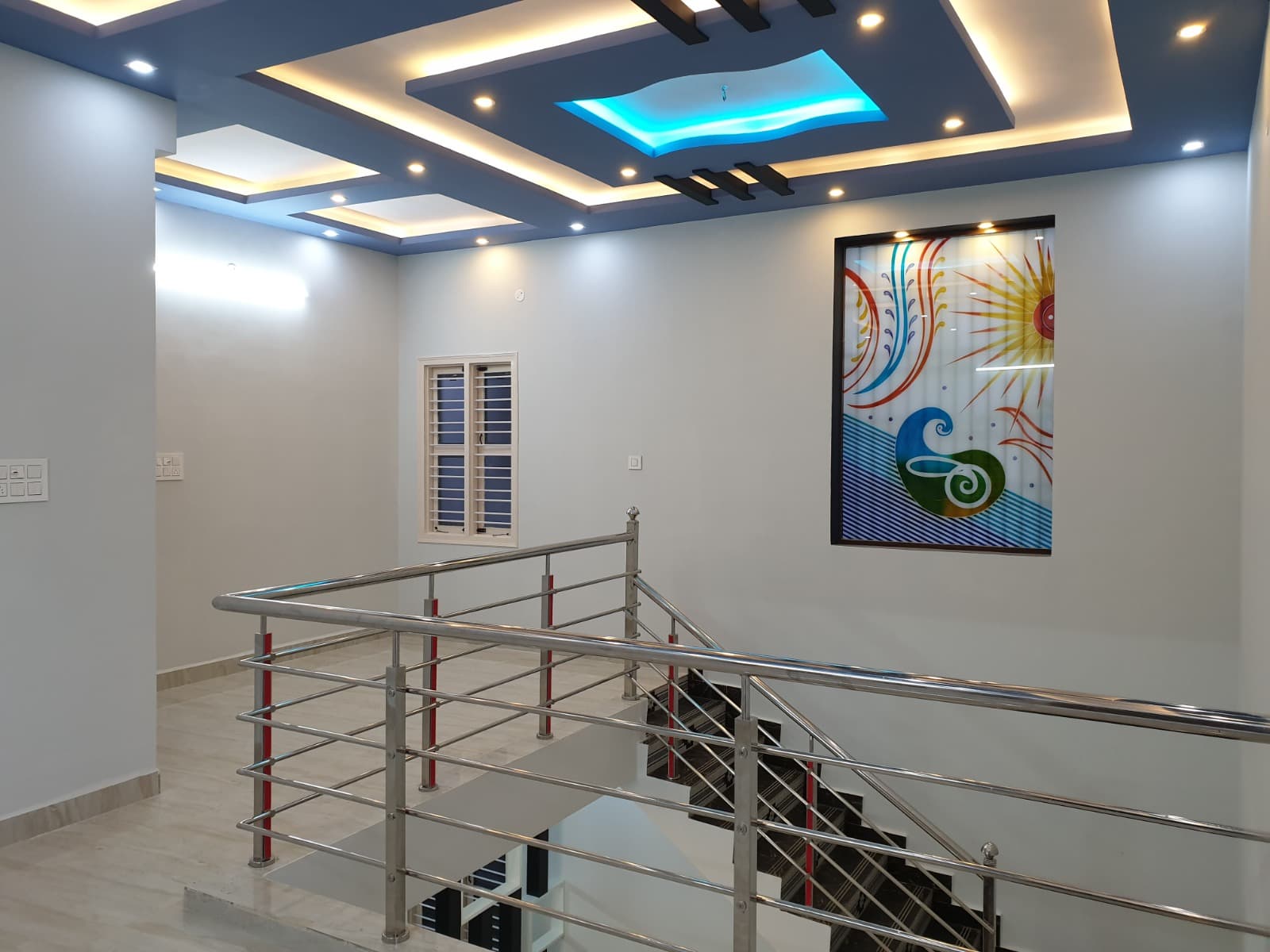 Upper Mezzanine with LED Cove False Ceiling